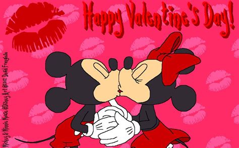 Mickey And Minnies Valentine Kiss By Tpirman1982 On Deviantart