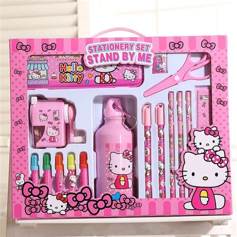 Cartoon Hello Kitty Stationery Set Great Value T Box Children Kettle