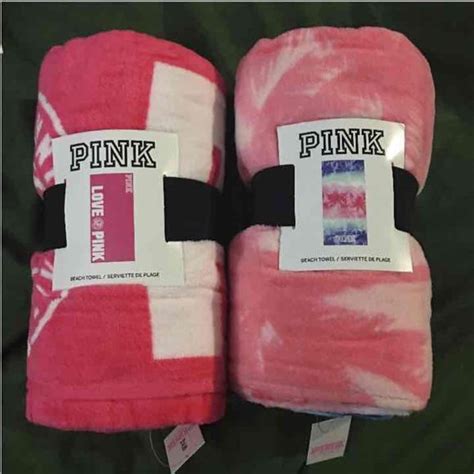 Nwt Pink Beach Towels Pink Beach Towel Victoria Secret Pink