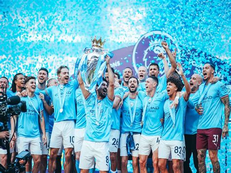 Watch Manchester City Lift The 2022 23 Premier League Title Football News News9live