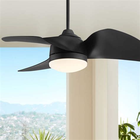 39 Possini Euro Home Damp Black Led Modern Ceiling Fan 92x51