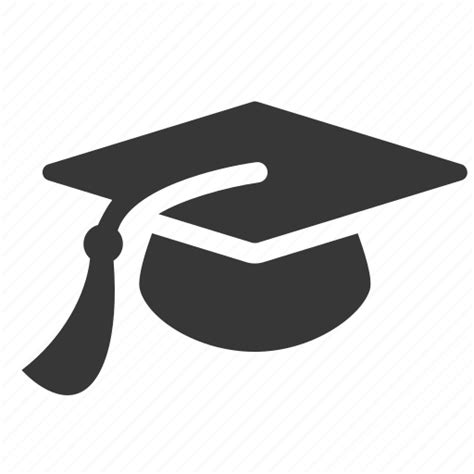 Education Graduation Hat Learning Mortar Raw School Simple Icon