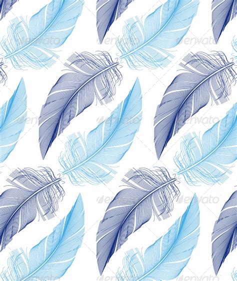 Feather Seamless Pattern Vector By Amourfou Graphicriver
