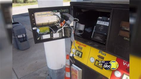 Card skimmers card skimmers are small electronic devices illegally installed inside gas pumps that collect information from the magnetic strip on your credit or debit card when it is used during a transaction. Credit card skimming device found at Mariposa County gas station - ABC30 Fresno