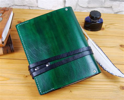 Leather Notebook Personalized Custom Leather Journal Diary Etsy