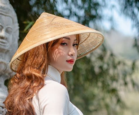 1920x1080px 1080p free download women asian asian conical hat brunette girl model woman
