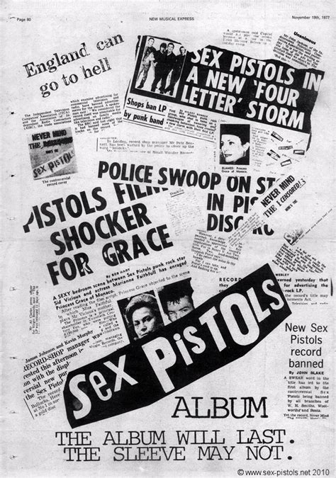 God Save The Sex Pistols Never Mind The Bollocks Press Cuttings Adverts