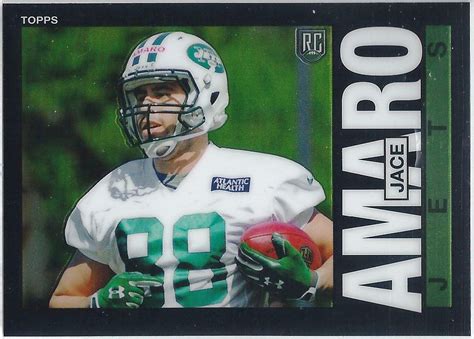 Jace Amaro Rookie New York Jets 2014 Topps Chrome 1985 Style Card 23 New York Jets