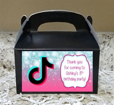 Printed Labels Boxes Available Tiktok Candy Boxes Tiktok Etsy