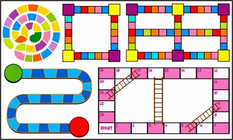 7 Colorful Board Game Template Sampletemplatess