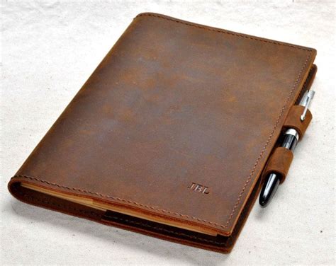 Handmade Leather Book Coverunique Office Supplies Book Etsy Libros