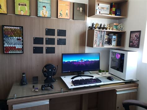 Study And Gaming Desk Setup By Denna Dennas Desk Setup Is Mainly For