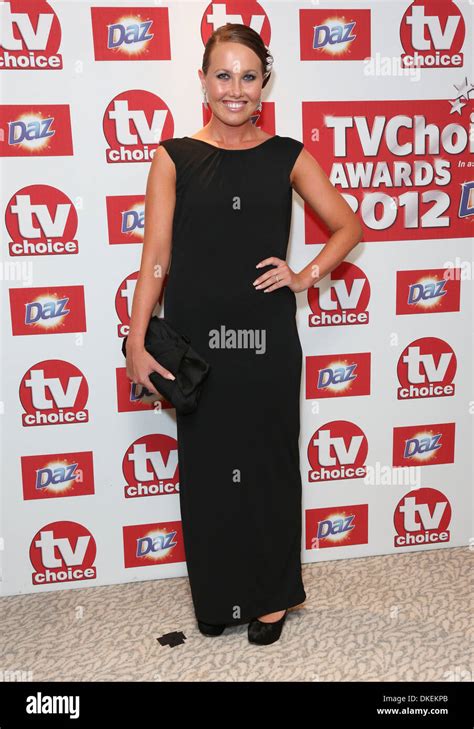 Rebecca Atkinson Tvchoice Awards 2012 Held At Dorchester Hotel