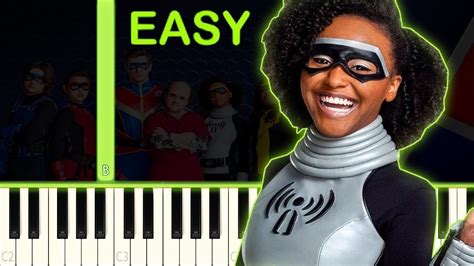 Danger Force Theme Song Easy Piano Tutorial Youtube