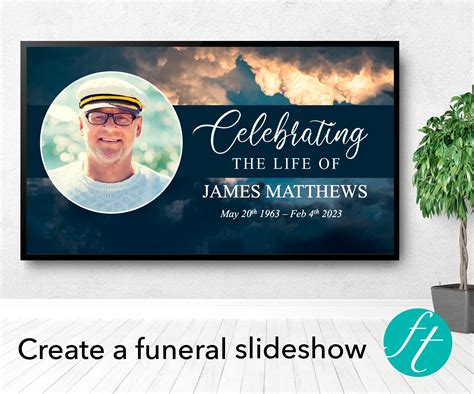 Funeral Slideshow Template In Powerpoint Funeral Templates
