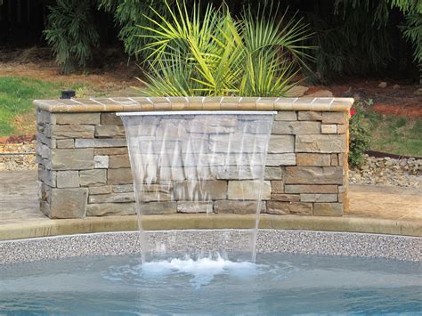 Water Features Can Be Added To Any Swimming Pool Patio Water Feature