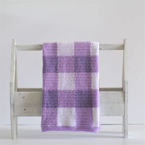 Daisy Farm Crafts Easy Crochet Baby Blanket Herringbone Stitch