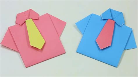 How To Make Paper Shirt And Tie Easy Origamihow To Make An Easy
