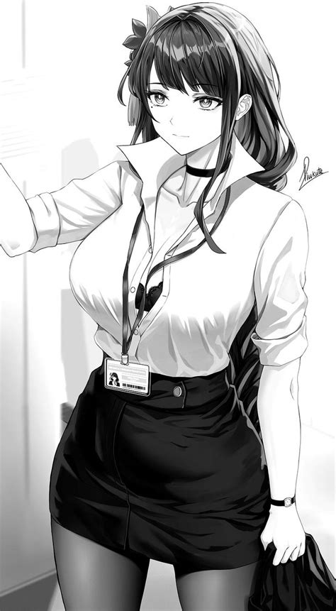 Office Lady Raiden Shogun In 2022 Gadis Anime Ilustrasi Komik