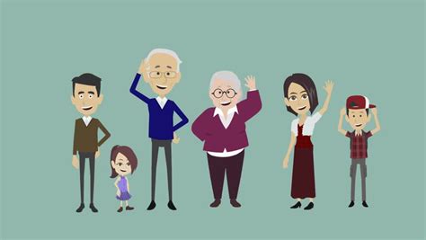 Your cartoon stock images are ready. Large Family of Several People Stock Footage Video (100% ...