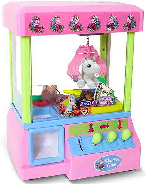Bundaloo Unicorn Claw Machine Arcade Game And Candy Dispenser For Small