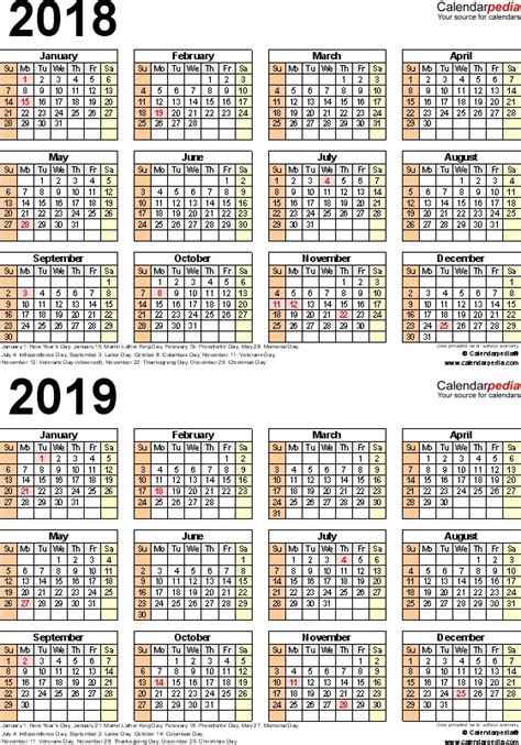 Awesome 2018 2019 Calendar Printable Free Printable Calendar Monthly