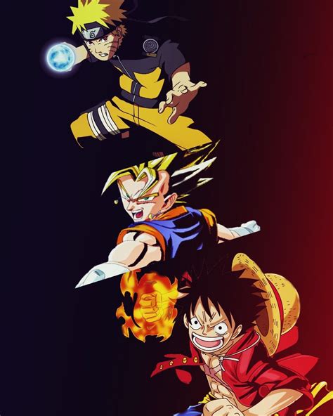 15 Ideas De Goku X Luffy X Naruto Personajes De Anime Imagenes De