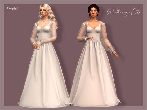 Wedding Dress Dr 392 By Laupipi At Tsr Sims 4 Updates