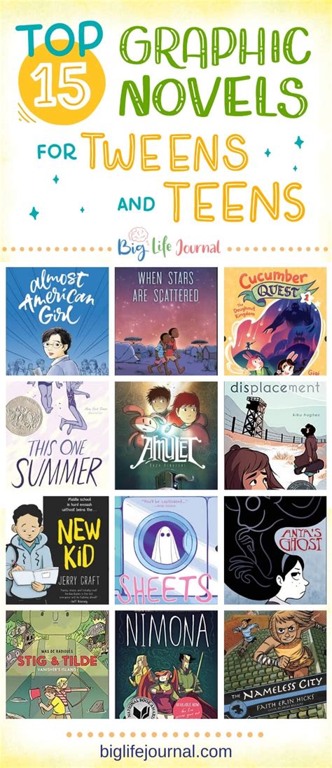 Top 15 Graphic Novels For Tweens And Teens Big Life Journal