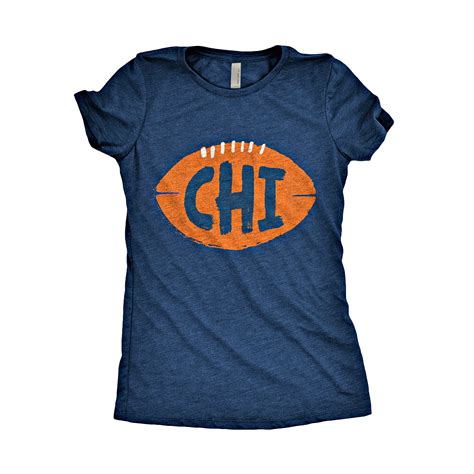 CHI Football Women's Shirt | Chicago bears t shirts, Chicago bears ...