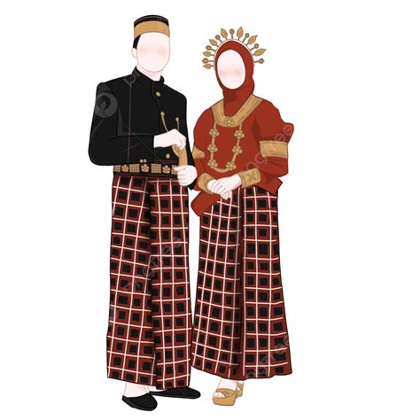 Bugis Makassar للملابس التقليدية اللباس التقليدي زفاف زوجين الثقافة