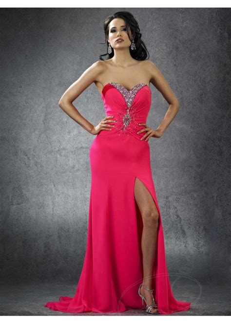 dramatic chiffon sweetheart beading prom evening dresses 2015 2224323 weddbook