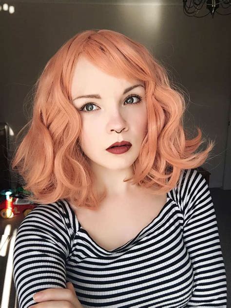 We love how it fades out in a reverse. Peach Hair Color | The Best Looks of the Peach hair Trend