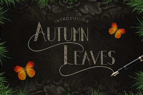 Autumn Leaves Font Madededuk Fontspace