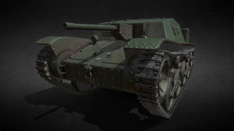 Type 5 Ho Ru Ija Tank Destroyer Prototype Buy Royalty Free 3d Model