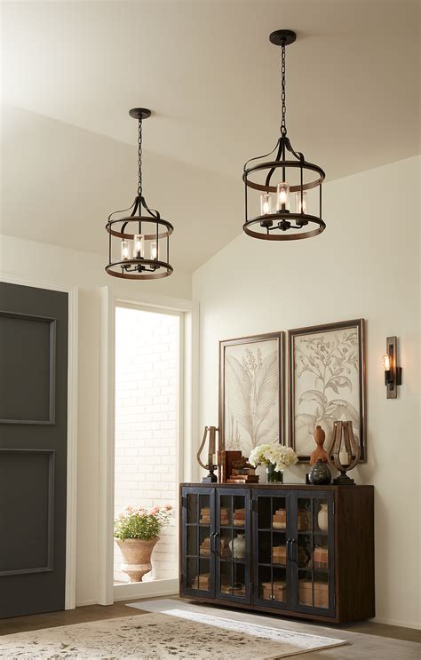 Balance space with a light home ideas rustic farmhouse. Rustic & Farmhouse Style Foyer Lights Add Warmth to ...