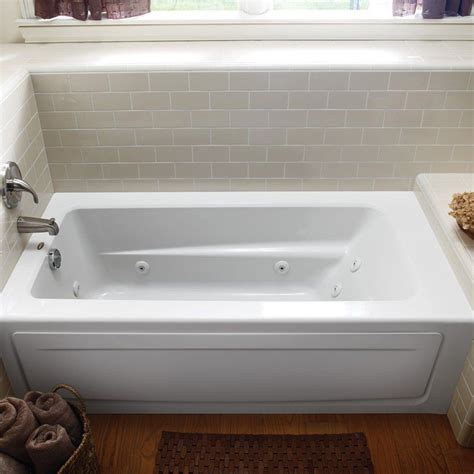 Jacuzzi whirlpool bath and soaking bath specification sheet. Jacuzzi Primo White Acrylic Rectangular Whirlpool Tub ...