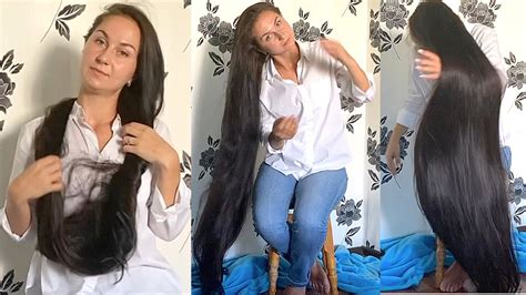 Realrapunzels Super Silky Super Long Black Hair Play Preview Youtube