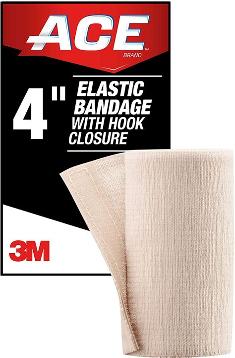 Ace Brand Elastic Bandage With Hook Closure 4 In Beige 1pack