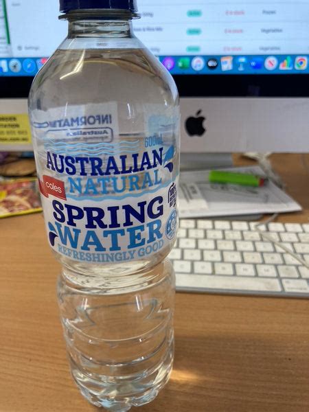 Coles Australian Natural Spring Water Refreshingly Good 600ml Lakes
