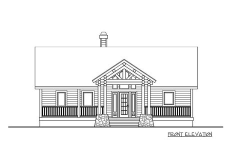 Mountain House Plan With Log Siding And A Vaulted Great Room 24110bg