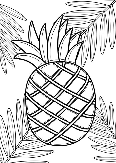 Printable Tropical Coloring Pages Free For Kids And Adults