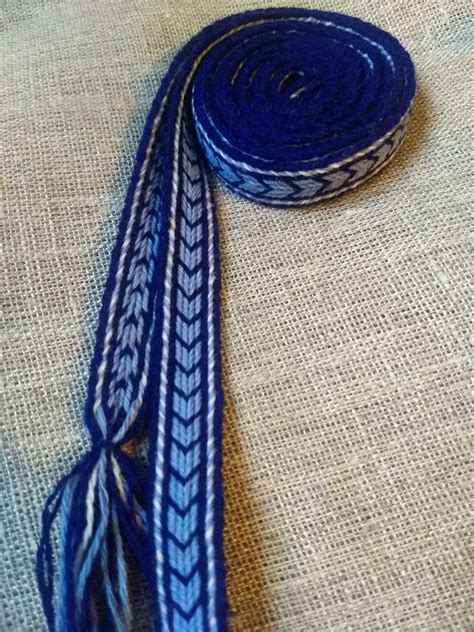 Simple Tablet Woven Trim For Historical Costumes Viking Wool Etsy