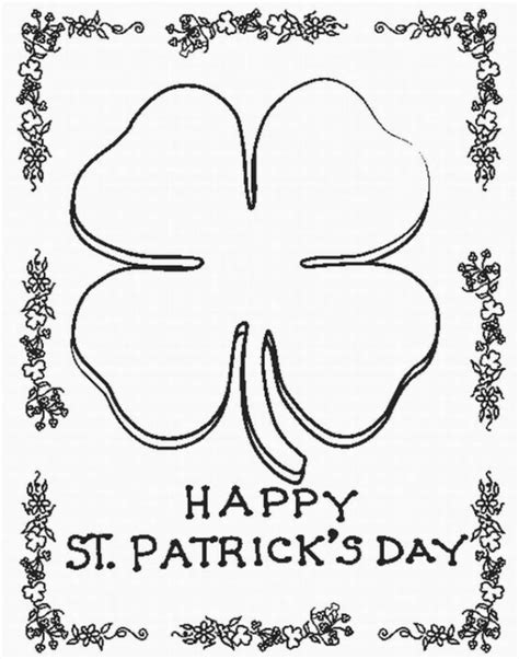 Patrick's day coloring pages to print on an entire page without any ads. St patricks day coloring pages | The Sun Flower Pages