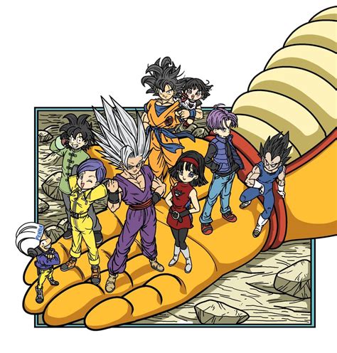 Son Goku Vegeta Bulma Son Gohan Trunks And More Dragon Ball And More Drawn By Fenyon
