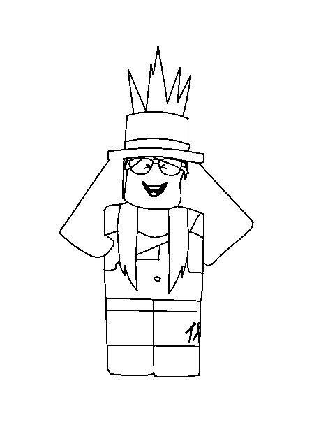 Roblox Avatar Drawing Coloring Page Coloringwithkids Com