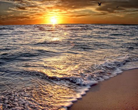 Hdr Beach Sunrise Photograph By Joe Myeress Fine Art America