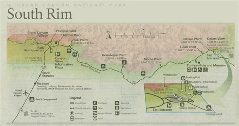Grand Canyon Map · South Rim Living Maedeans Style Flickr