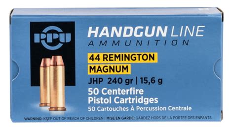 44 Remington Magnum Ammunition Ppu 240 Grain 50 Rounds Cheap Bulk