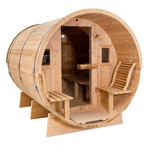 8 Ft Thermowood Barrel Sauna Backcountry Recreation